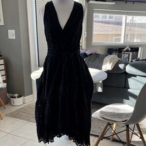 Maeve Black Midi Dress